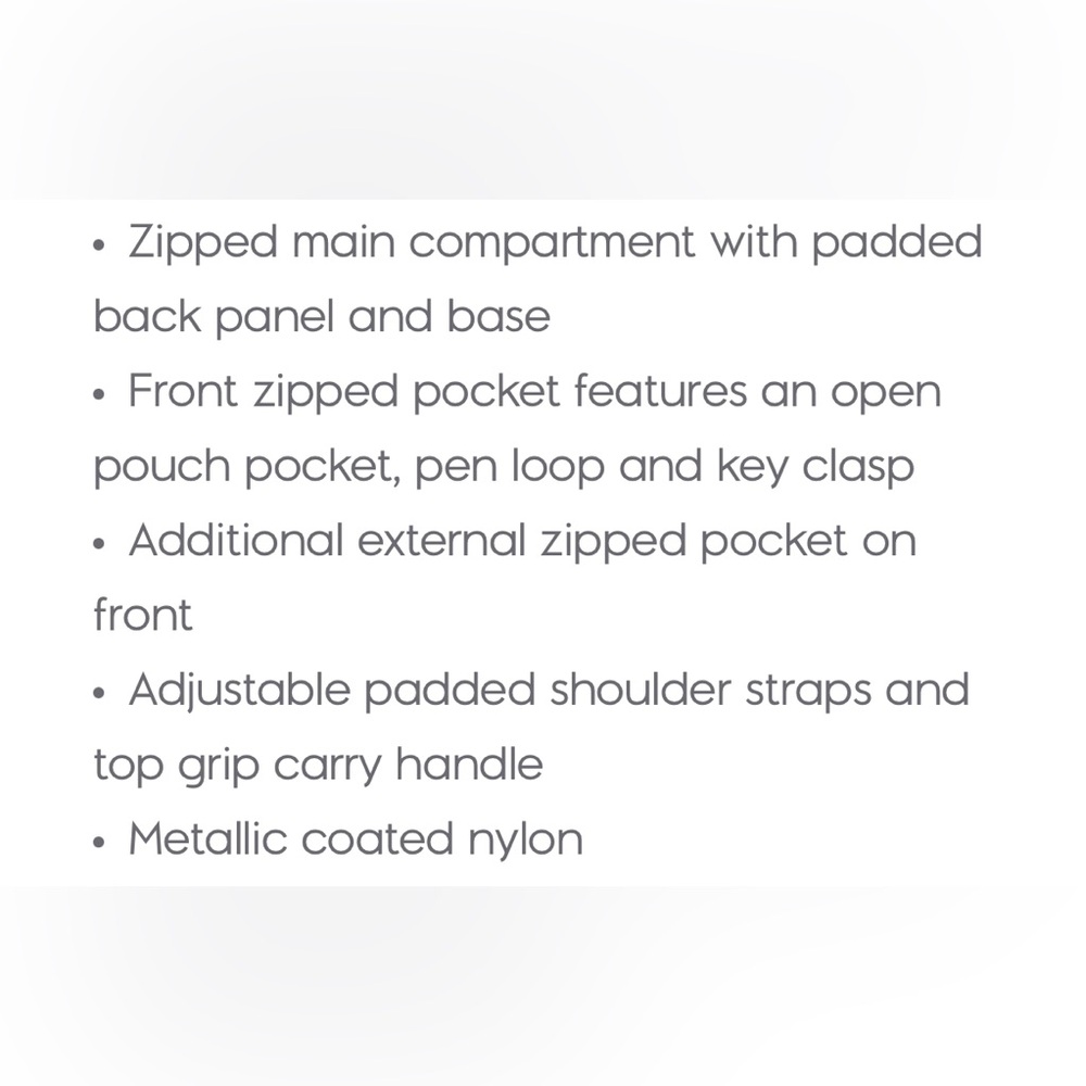 Kipling Metallic Backpack - Picture 9 of 9